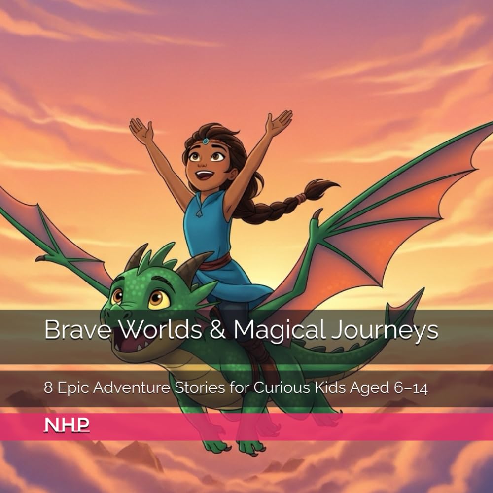 Brave Worlds & Magical Journeys: 8 Epic Adventure Stories for Curious Kids Aged 6–14 (This book brings together five exciting stories, each filled ... magical moments, and unforgettable journeys.)