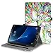 Produktbild Fintie Hülle für Samsung Galaxy Tab A 10,1 Zoll T580N / T585N 2016 Tablet - Multi-Winkel Betrachtung Schutzhülle Cover Case mit Dokumentschlitze, Standfunktion, Auto Wake/Sleep Funktion, Liebesbaum