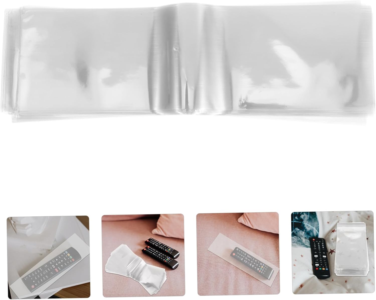 Cabilock 100pcs Pvc Heat Shrinkable Bags Flat Cellophane Box Sealer Wrap Heat Shrink Film Industrial Shrink Wrap Secure Packaging