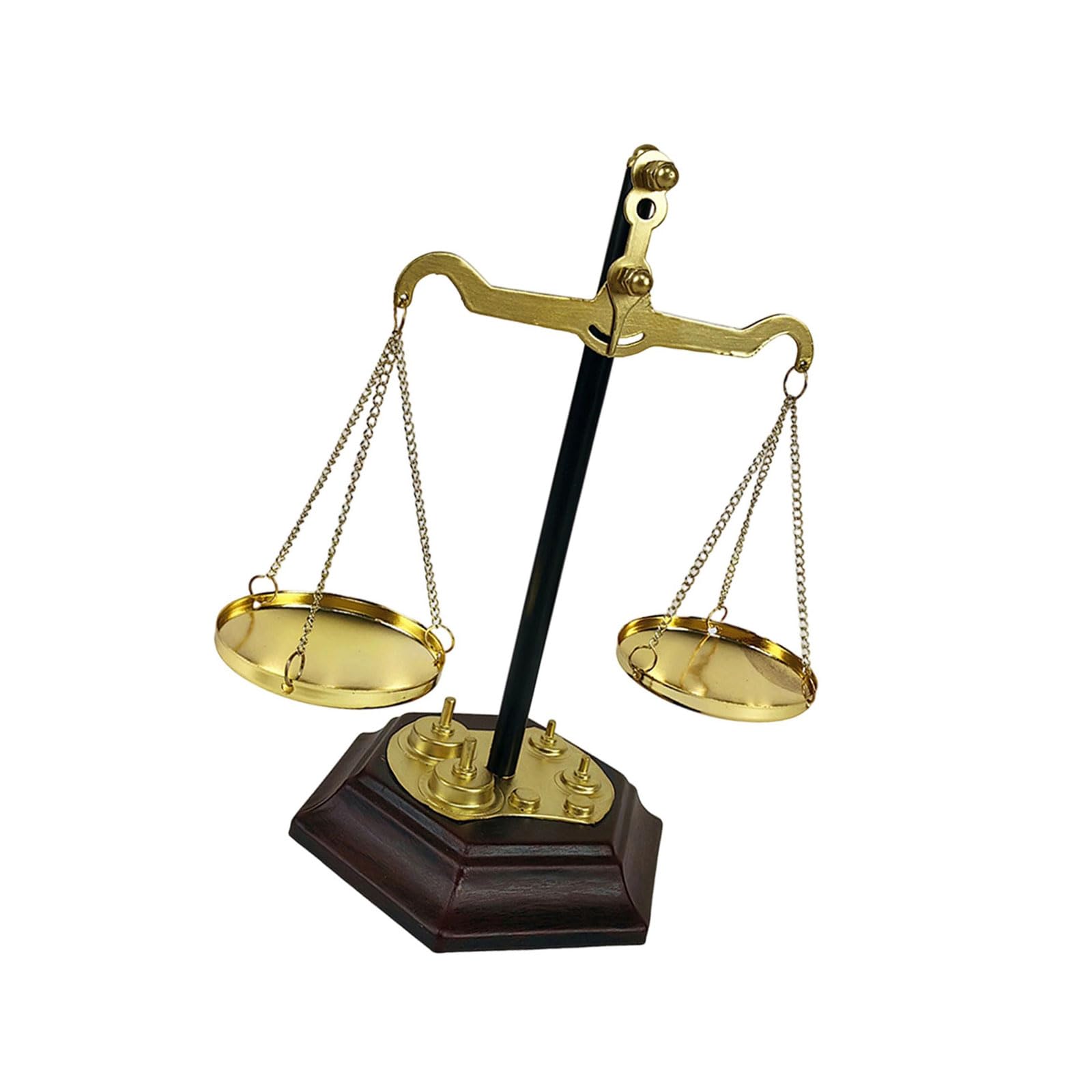 Hsioluted Unique Metal Justice Scale Ornament Antique Balance Scale Sculpture for Enhancing Living Room and Workspaces Ambiances Vintage Balance Ornament