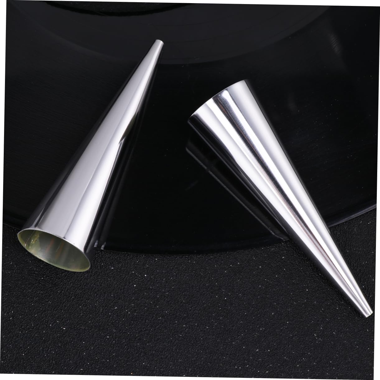 Ciieeo 27pcs Non-stick Steel Baking Molds for Bread Reusable Croissant Shaper for Home Baker