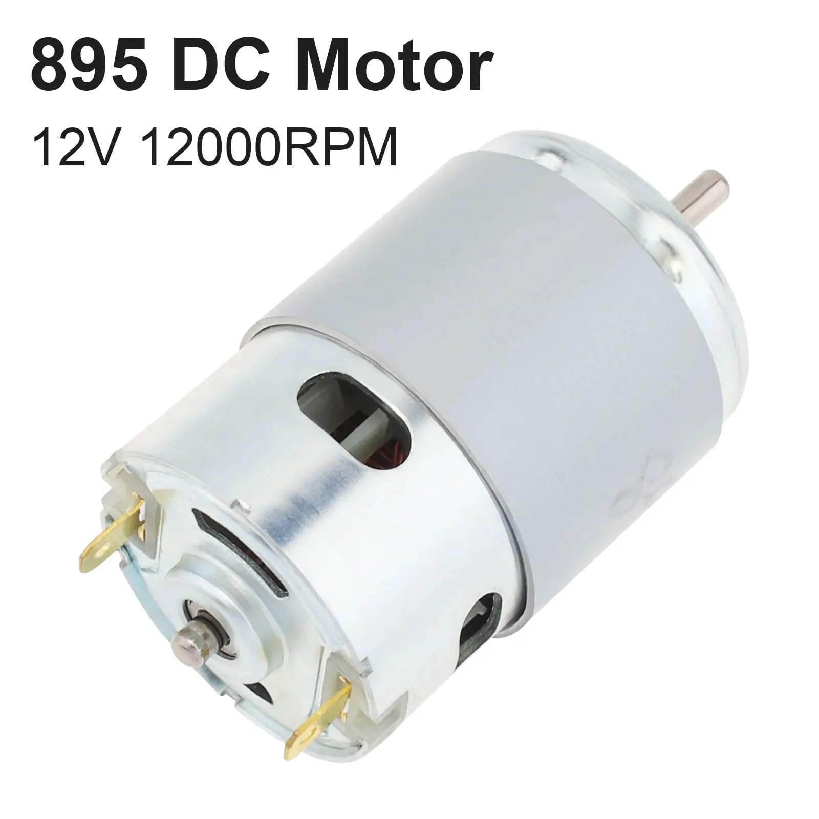 Silnik prądu stałego 895, 12 V, 12000 obr./min, regulowany silnik wiertarski o wysokim momencie obrotowym do elektronarzędzi / wiertarek dla majsterkowiczów/mikromaszyn z podwójnym łożyskiem kulkowym,