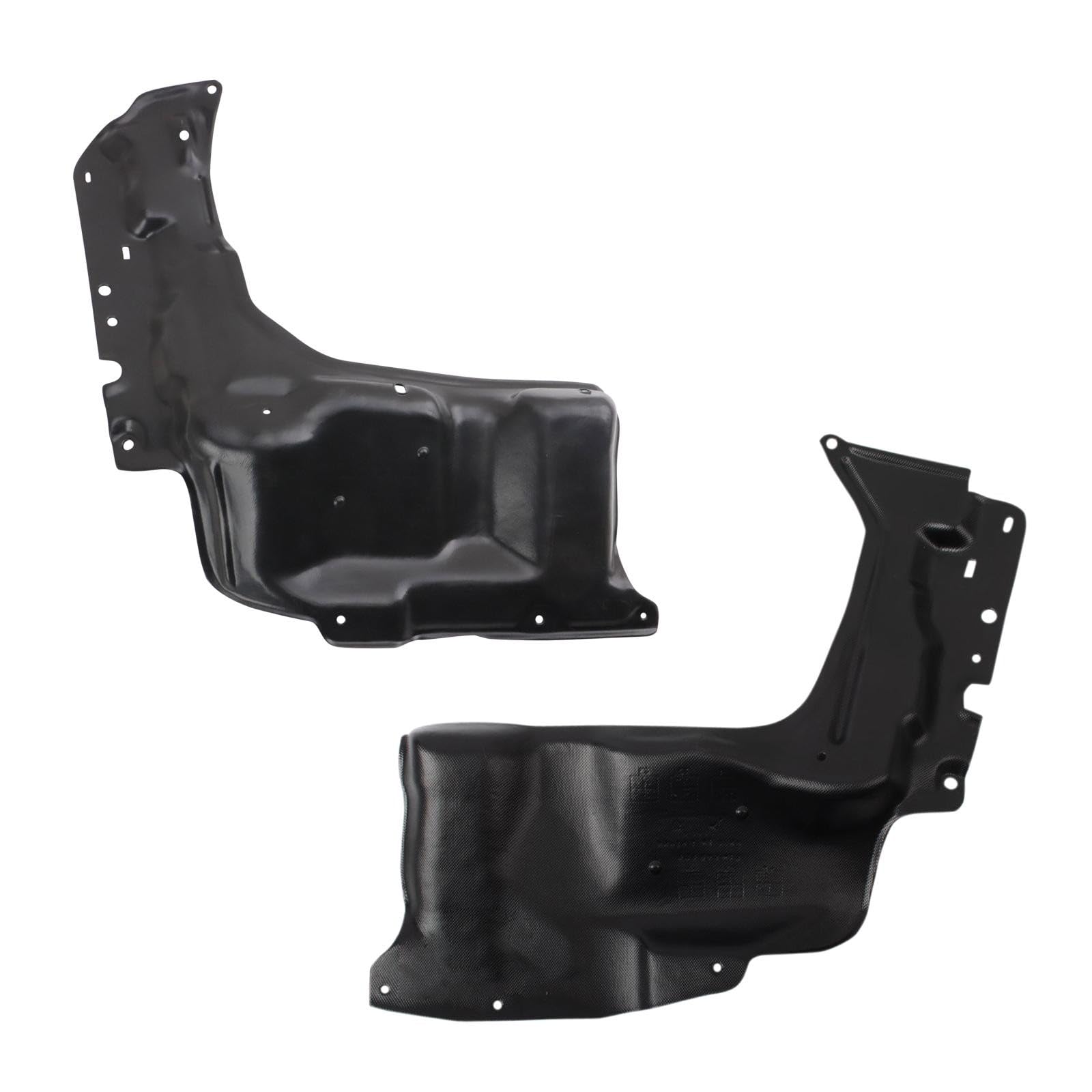 TRQ Engine Splash Shield Driver &amp; Passenger Side Compatible with 2009-2013 Toyota Corolla TO1228153 TO1228154