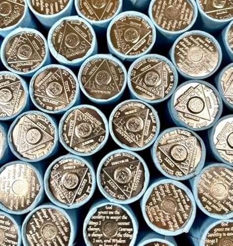 100 AA Tokens/Medallions 4 Rolls of The 24 Hour Aluminum Chips/Tokens Commemorative Medallion