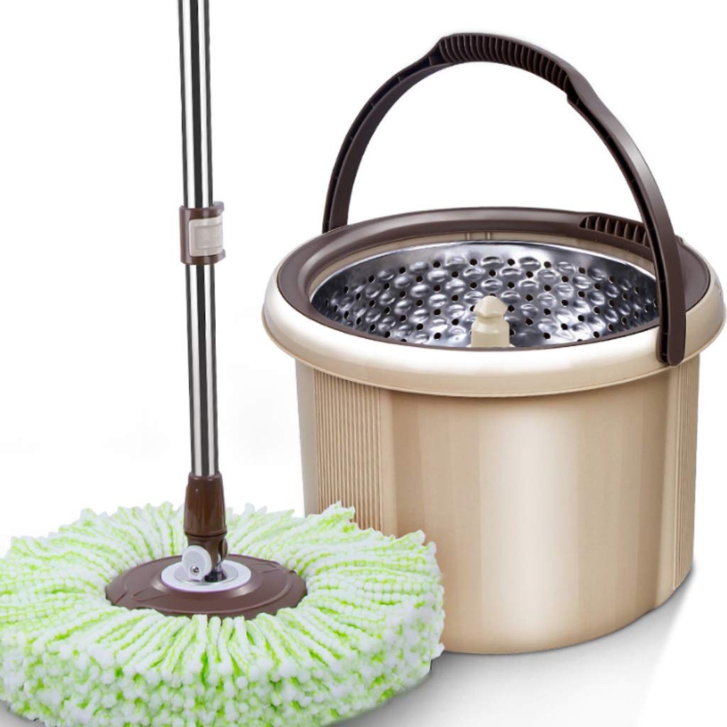 Rotary mop, Single Barrel Rotating Mop Mopping Household Lazy With Automatic Bucket