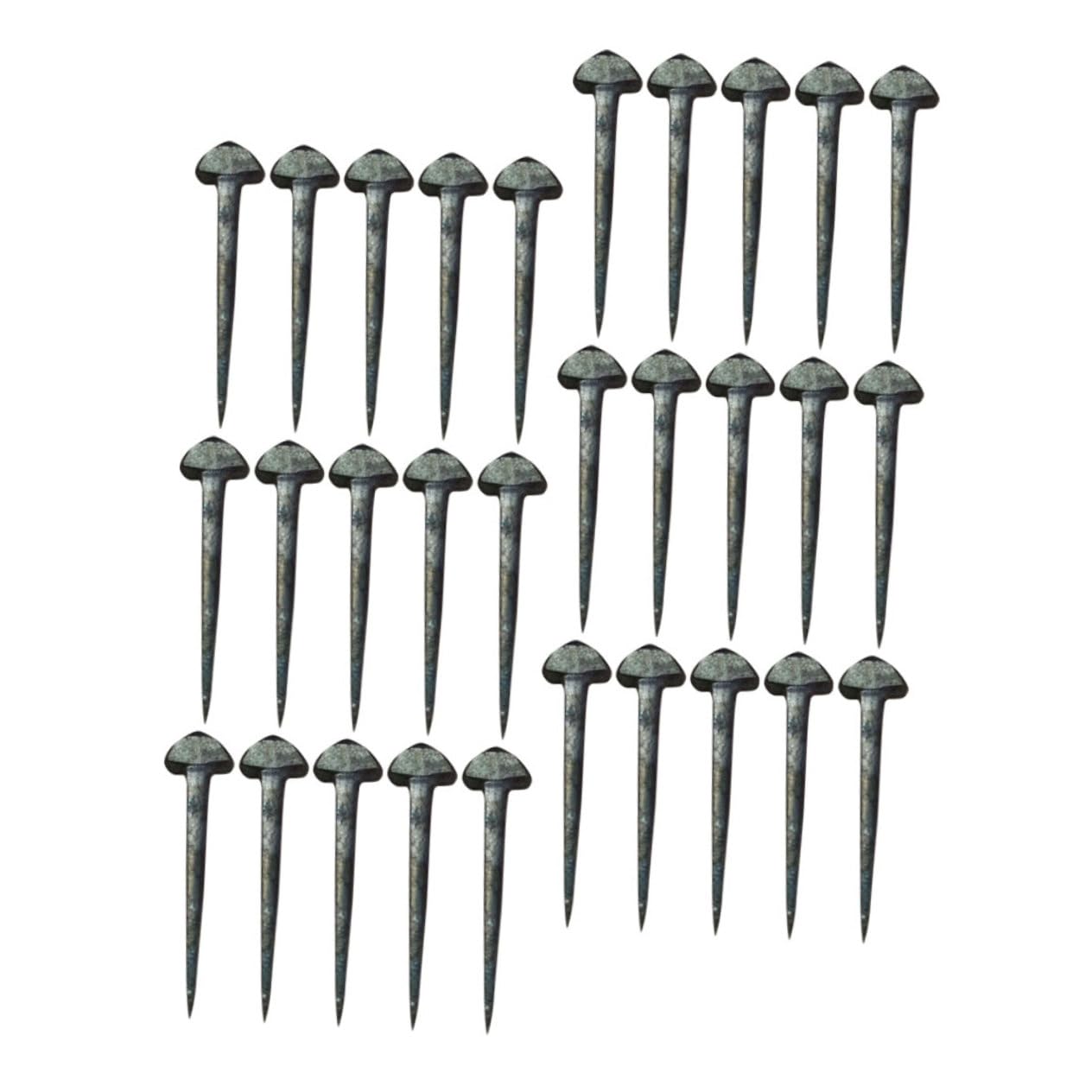 Abaodam 50Pcs Hoof Nails for Horseshoes Iron Horseshoe Tools for Equestrian Use Essential for Horse Resistant and Horseshoe Nails