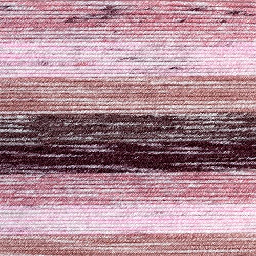 Image of Lion Brand Yarn, Mandala Ombre Variegated Yarn for Crocheting, Knitting, and Crafts, Felicity, 1 Pack, Soft, Acrylic Fiber for Cozy Blankets, Worsted Weight Sweaters and Colorful Shawls