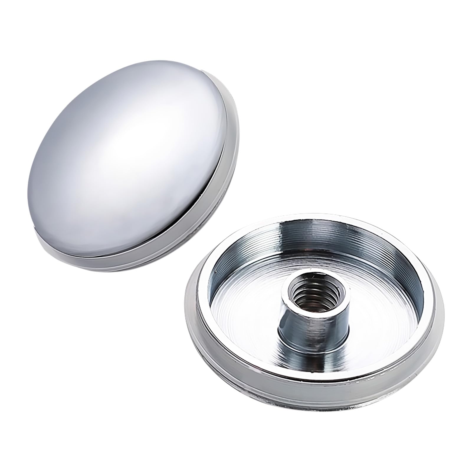 2Pcs Pop up Sink Plug Replacement, 37mm Brass Pop Up Drain Stopper with M8 Thread, Click Clack Sink Plug for Bathroom Basin and Kitchen Sink Drain