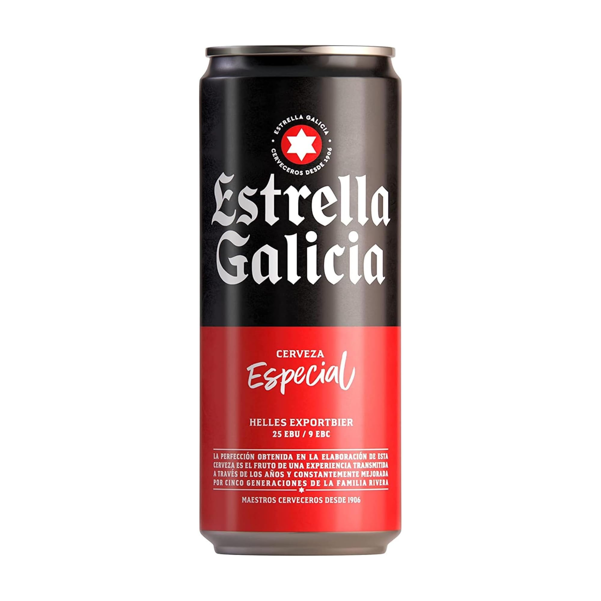 Estrella Galicia Especial - Cerveza Lager Especial, Pack de 24 Latas x 50 cl, Sabor Ligero y Amargo, Aroma a Lúpulo, 5,5% Volumen de Alcohol