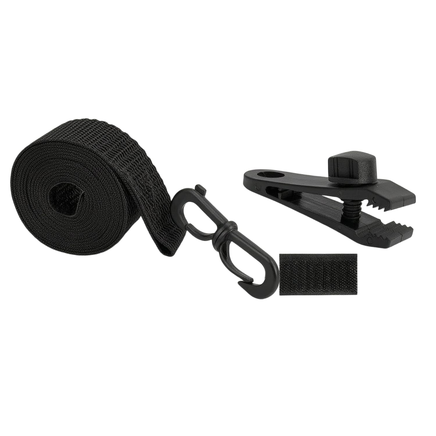 15 pieces woven solar cover reel strap kit replacement pool cover reel strap kit resistant long-lasting, black, 15 pcs