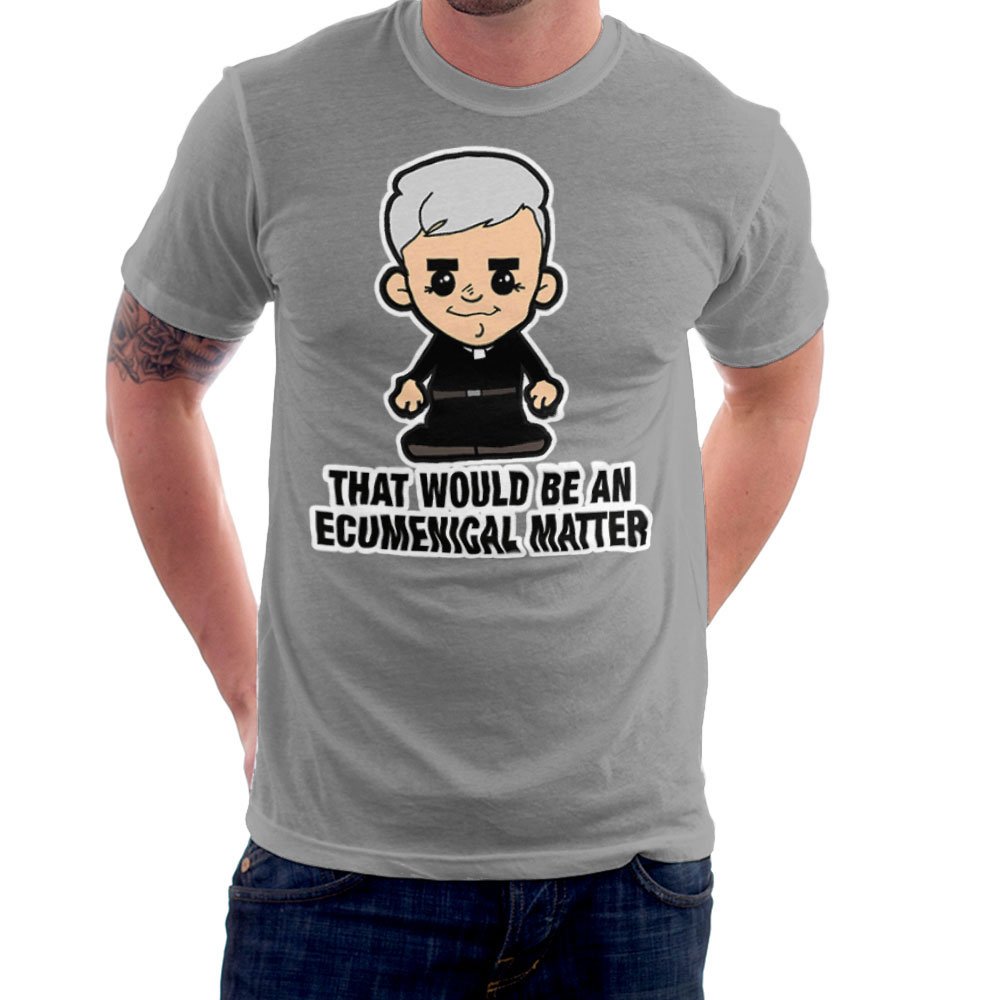 Lil Father Ted That Would Be an Ecumenical Matter Men's T-Shirt Heather Grey