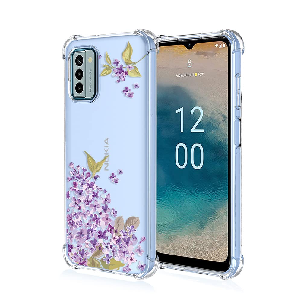 SEAHAI Cover Per Nokia G22 - Custodia Trasparente Con Stampa Orso - TPU Sottile E Antiurto - 3
