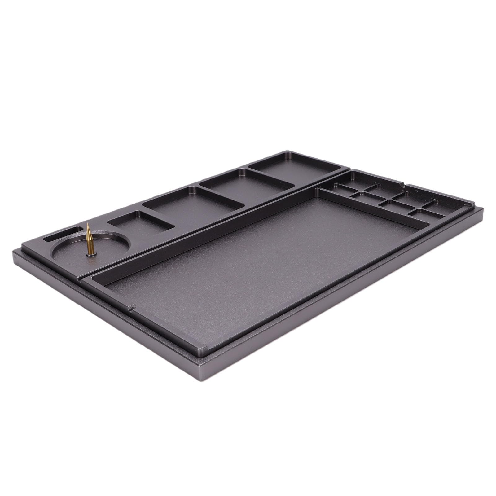 Ablage für Uhrenteile, 8,5 X 6,1 Zoll, Kompakter Uhrwerkshalter, Multifunktionale Ablage Zur Vermeidung von Verlusten mit Legiertem Stahl und Acrylabdeckung, Ideal für Uhrmacher-Reparaturen