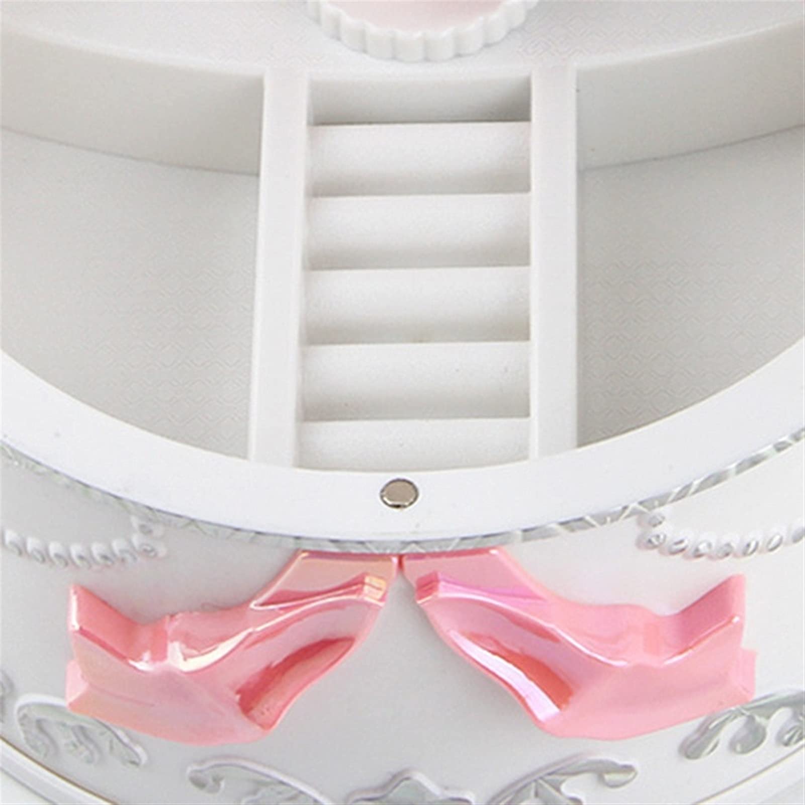 Caja de Musica Chica Música Joyería Caja Bailarina Spinning Gramófono Juguete Regalo de Cumpleaños for niños(Pink)