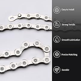 Bike Chain Kit, 12 Speed Multi-Function Bike Mechanic Repair Kit, Chain Breaker and Bike Link Plier with Hook and 6 Pairs Bicycle Buckle, Reusable