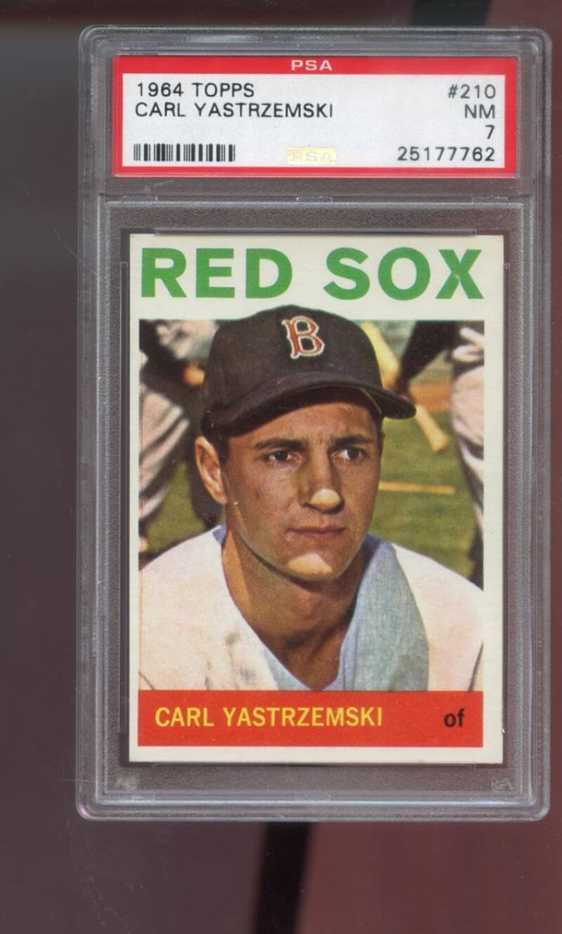 1964 Topps #210 Carl Yastrzemski Boston Red Sox PSA 7 Graded Baseball Card MLB