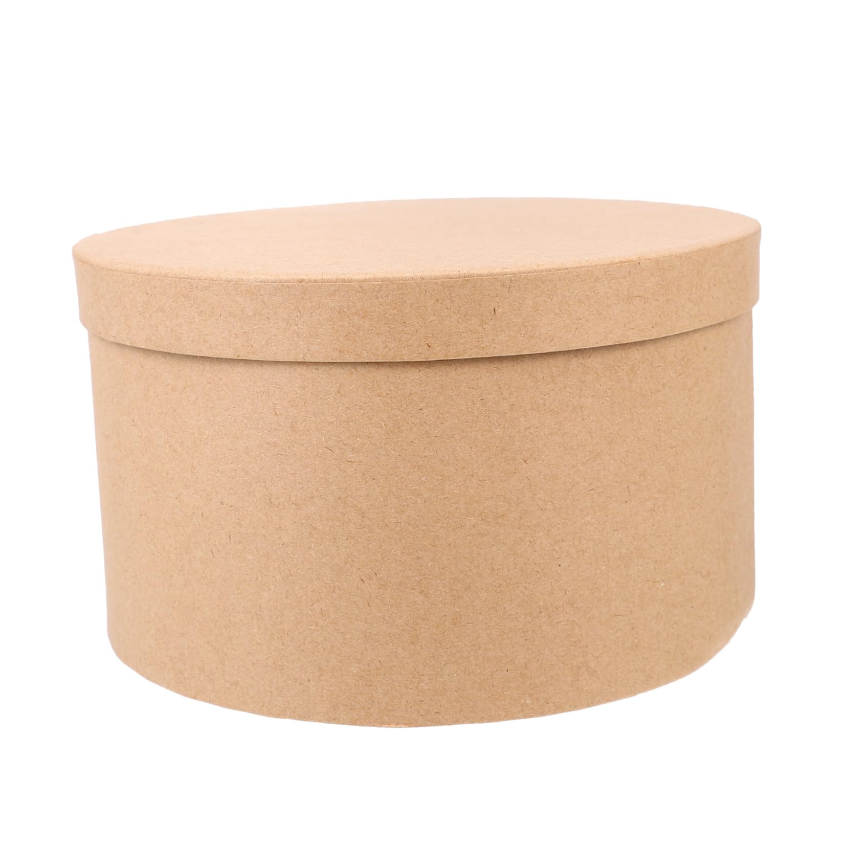 SOESFOUFU Paper Material Round Mache Box Lid 19x19x11cm Cookie Packing Supplies Smooth Surface for Biscuits Cakes and Pastries