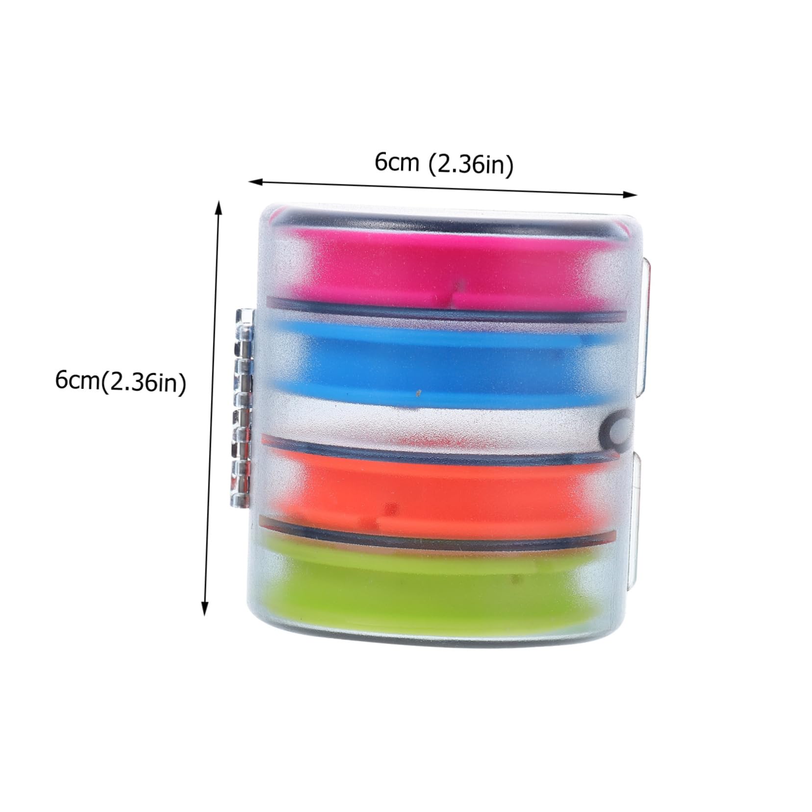 Alasum Anti-Fall Silicone Main Line Box 4 Spools Tackle Storage Box for Fishing