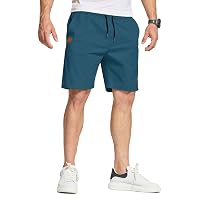 JustSun Pantaloncini Uomo Casual Cotone Pantaloni Corti Uomo con Tasche Pantaloncini