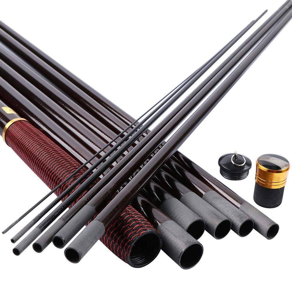 Canna da pesca ad alto tenore di carbonio In fibra di carbonio telescopica canna da pesca ultra-leggero flusso mano Polo Carp Feeder