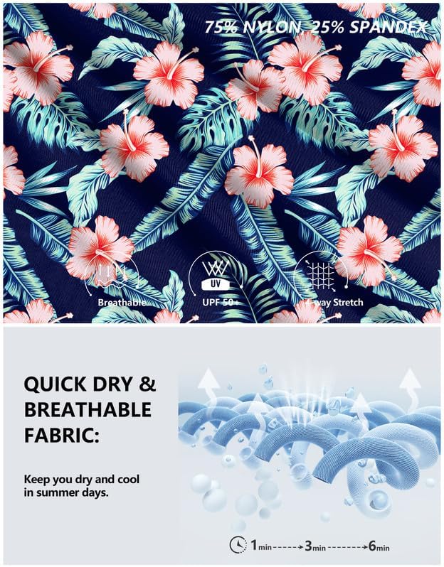 G Gradual Women's 5" High Waisted Swim Board Shorts Quick Dry UPF 50+ Swimming Beach Shorts for Women with Liner Pockets - Image 6