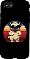 Vista 18 de Retro Pug Dog Mom Dog Dad Funny Pug Case for iPhone 17