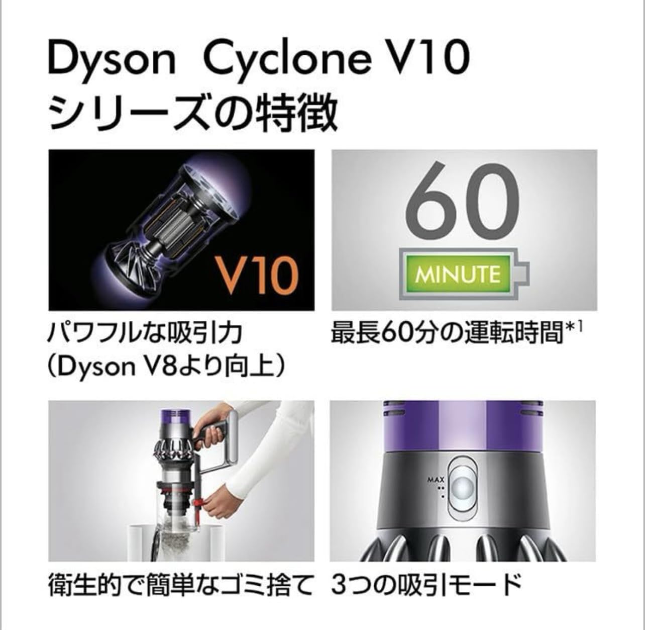 Amazon.co.jp: 【メーカー生産終了】Dyson Cyclone V10 Fluffy