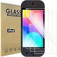 Vista 1 de Paquete de 3 protectores de pantalla de vidrio templado compatibles con Switch 2 (lanzado en 2025), antiarañazos, sin burbujas, compatible