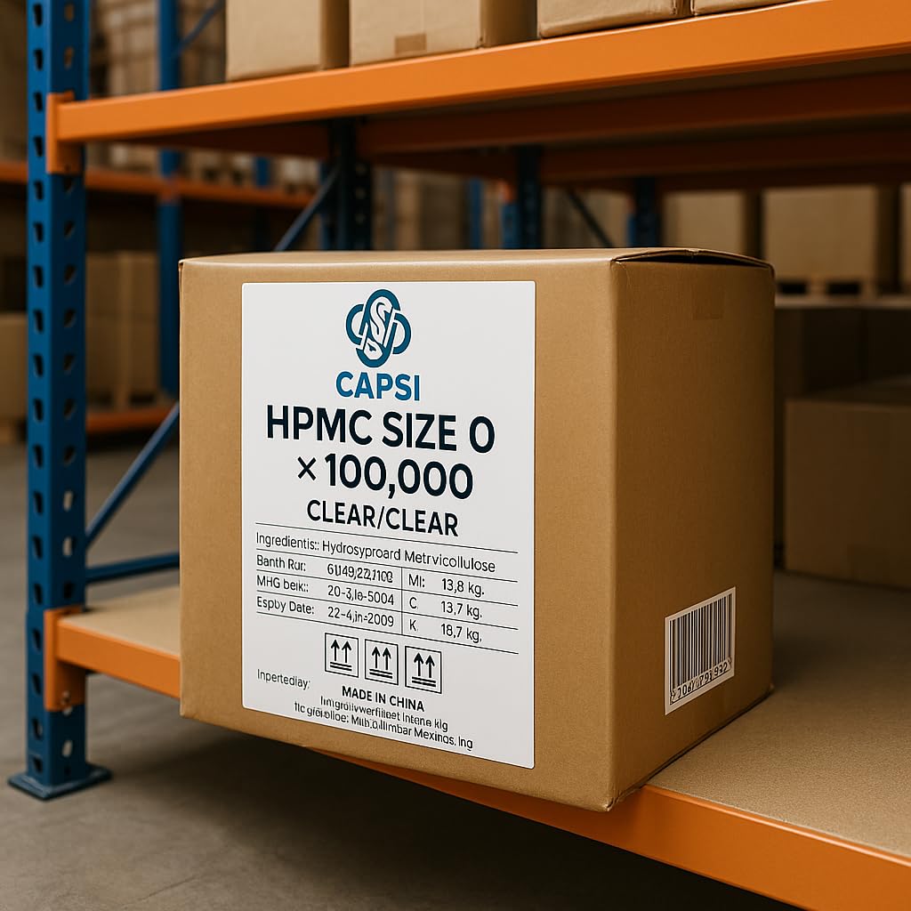 Capsule Vuote Vegetali Misura 0 – 100.000 Pezzi | Capsule HPMC Trasparenti per Integratori | Facili da Riempire, Chiusura Rapida, Vegan, Senza OGM