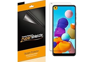 (6 Pack) Galaxy A21 Screen Protector, Premium Clear Shield (PET)