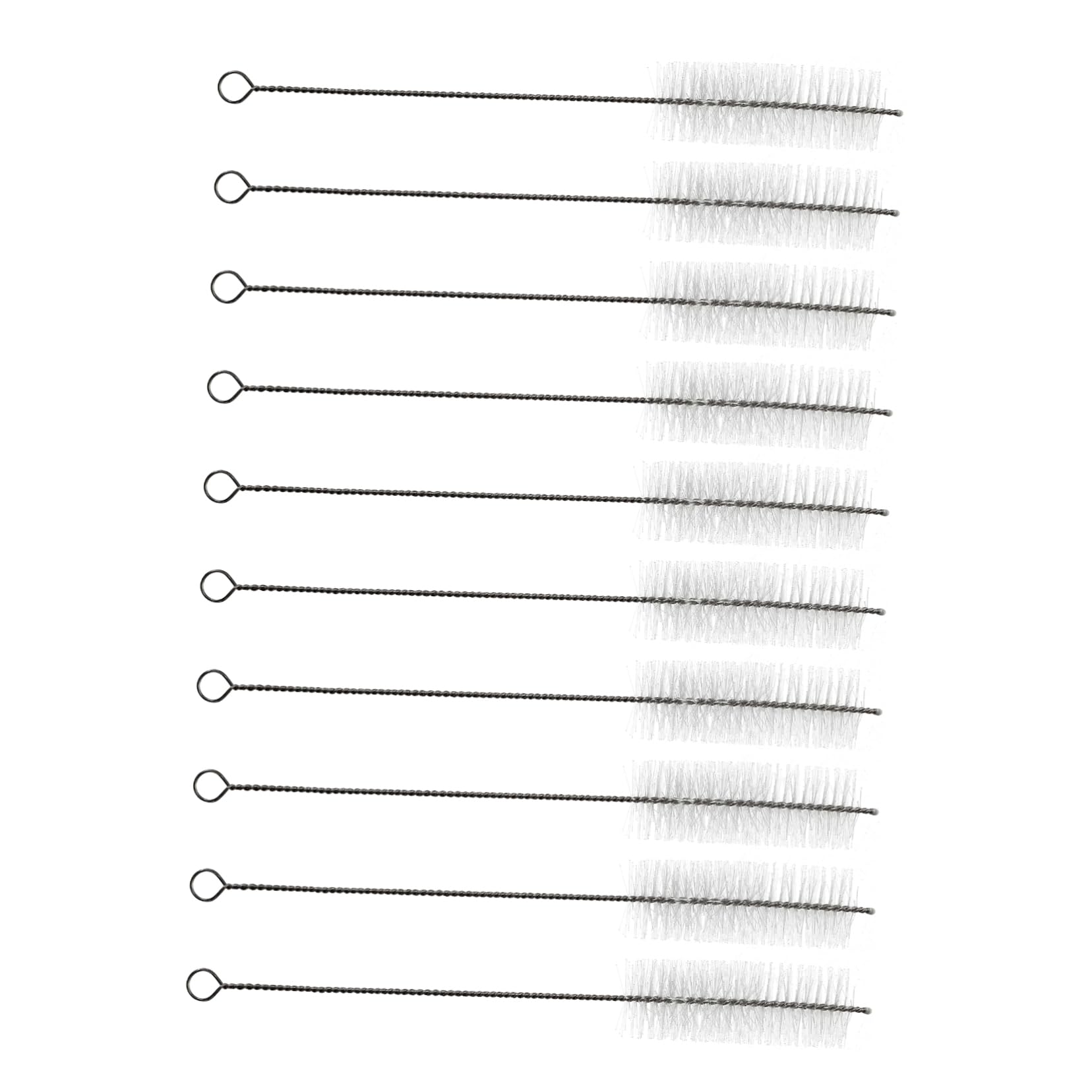 FRCOLOR Metal Straw 20 Pcs Cleaning Brush Stainless Steel Straw Brush Clean Sample Vial Brush Tube Washing Brush Tube Bottle Brush Household Straw Cleaners Long Tube Small Brush Nylon
