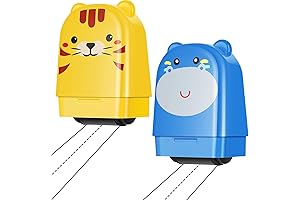2-Pack Adorable Animal Handwriting Practice Roller Stamps