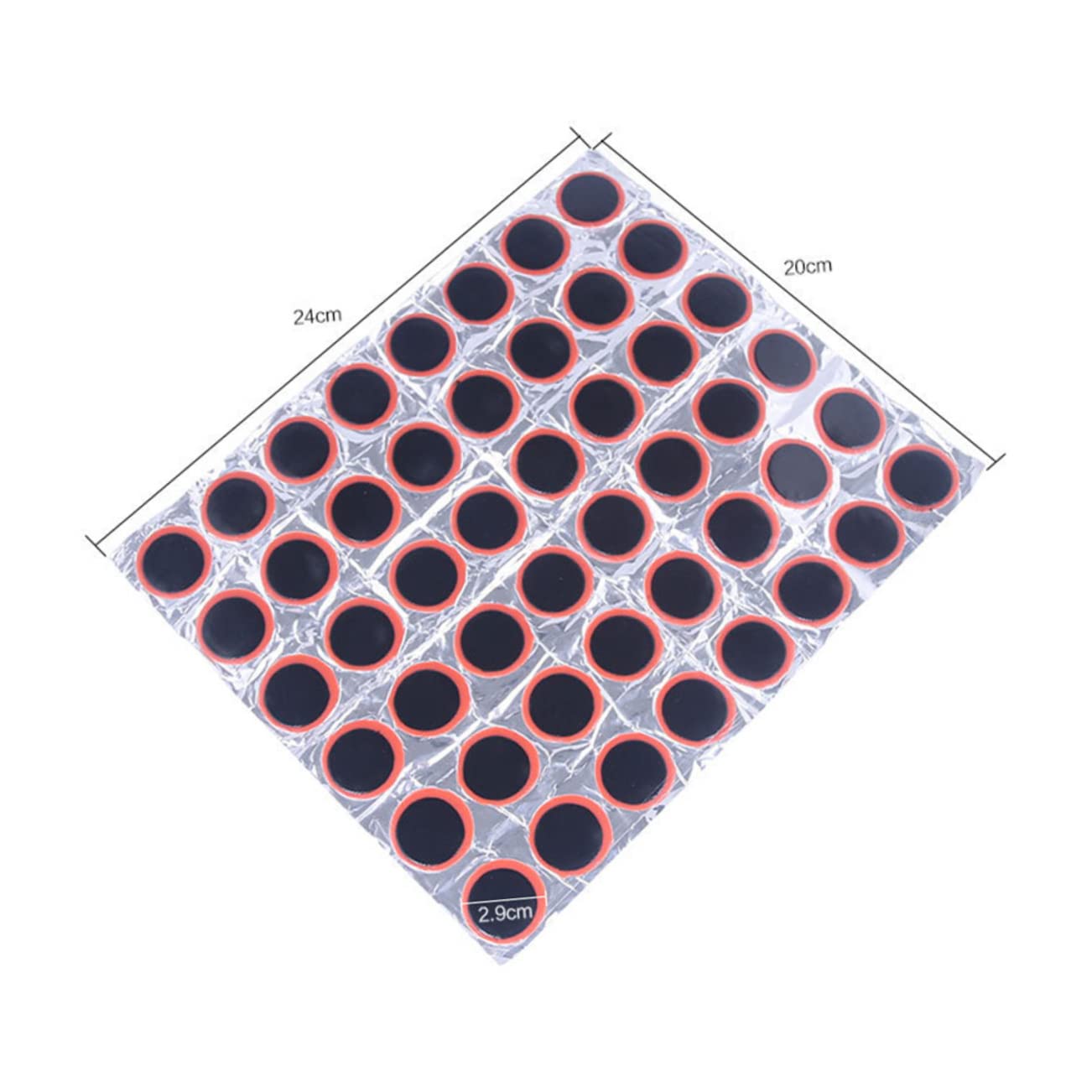 DECHOUS 48Pcs Tire Repair Kit Durable Rubber Patches for Motorcycles and Bicycles Lightweight and Easy to Carry Self Adhesive for The Road