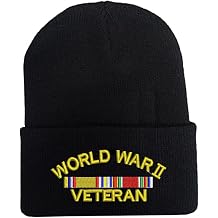 Military World War 2 Veteran Law Enforcement Fold Long Cuff Beanie Hats