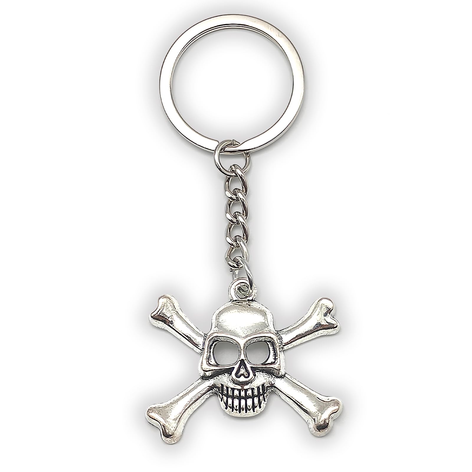 Zynara Totenkopf Schlüsselanhänger,Schlüsselanhänger Skull Totenkopf, Glücksbringer Geschenk Frauen, Halloween Anhänger für Auto Rucksack