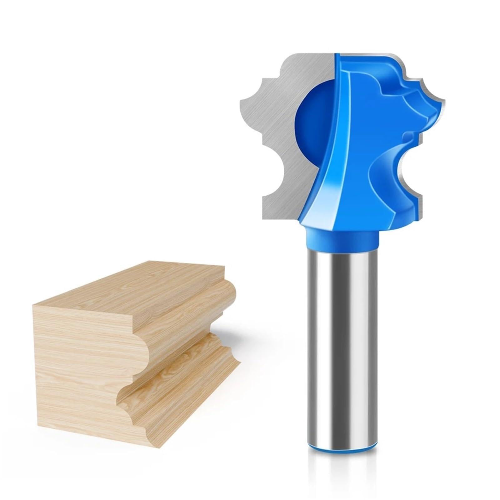 Broca de enrutador de moldura multiperfil de 1/2 vástago de 12 mm, multiforma, cuchillo for puerta, 1 unidad(12X30mm 3079-8017)