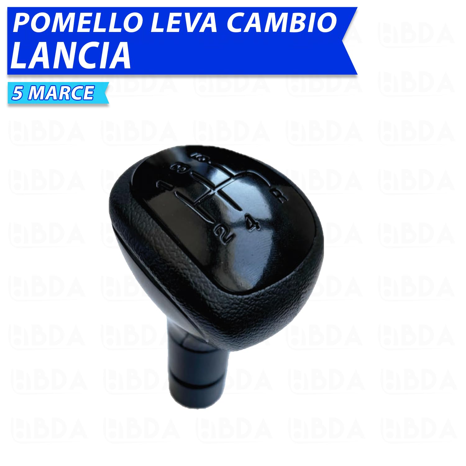 Generico Pomello leva cambio per LANCIA Ypsilon Benzina/Bifuel dal 2011 al 2015 5 marce nero FP22529 50293071-46313931