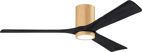 Miniatura 31 de Matthews IR3HLK-BRBR-BK-42 Irene - Ventilador de techo de montaje empotrado para interiores y exteriores de 42 pulgadas con luz LED y control remoto