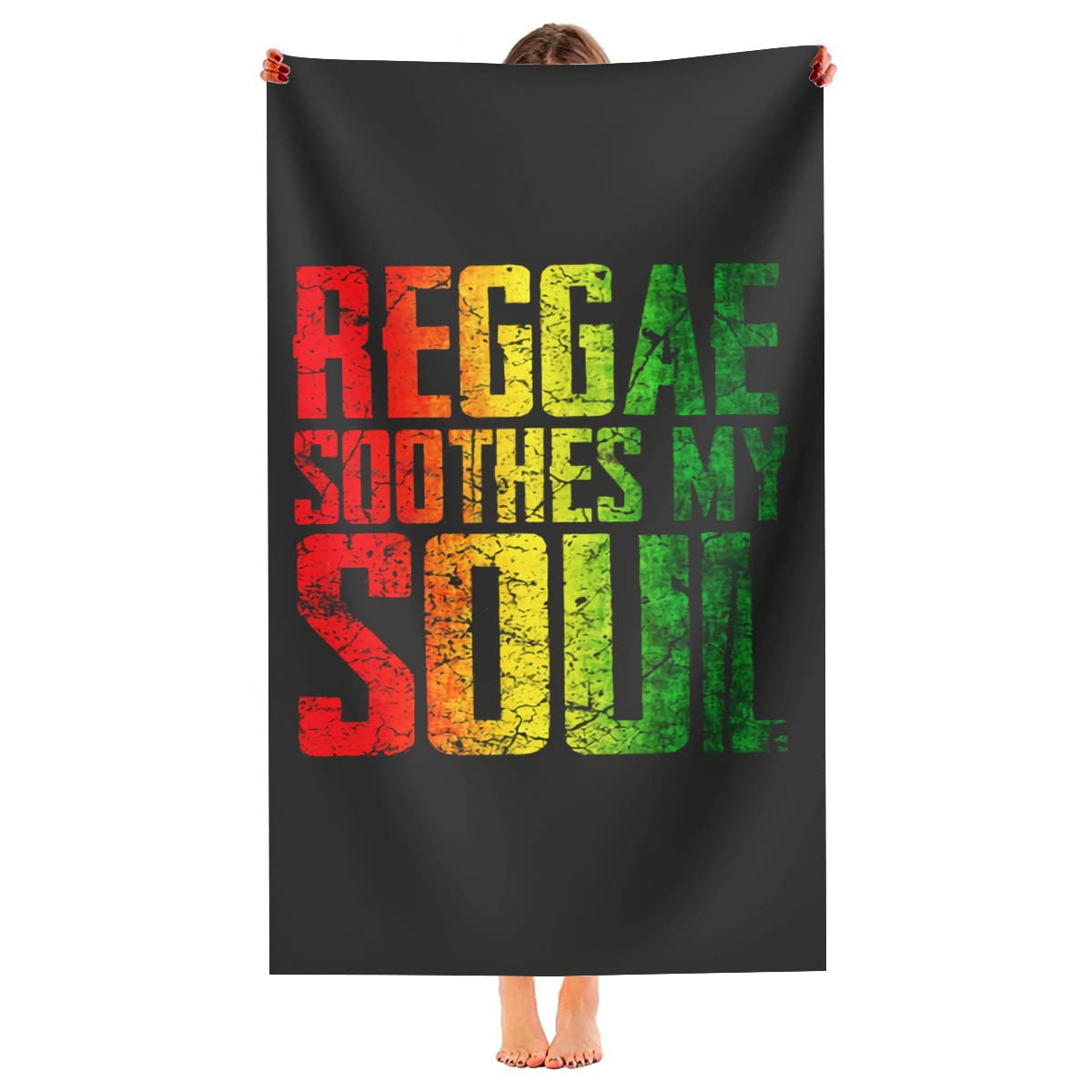 690 Towel Sheets Jamaica Reggae Music Bath Sheets Microfiber Bathroom Towels Durable Bath Towel For Everyday Beach Hotel 80X130Cm