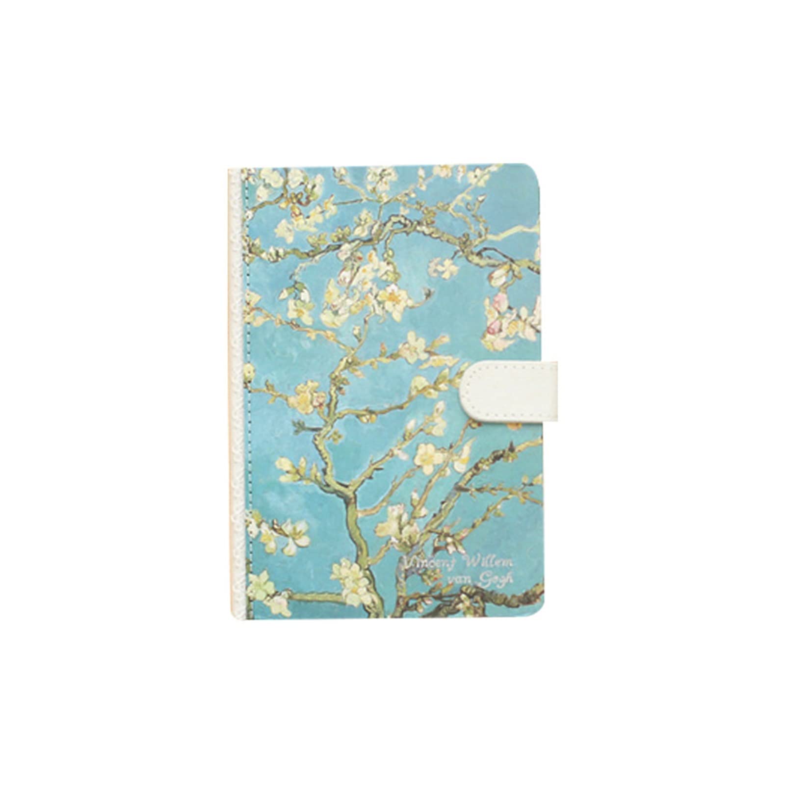 Libro de hebilla magnética de flor y luna de cuaderno Pequeño diario fresco y grueso Libro estudiantil Girl Heart Hand Book Diary (Color : A, Size : A5)