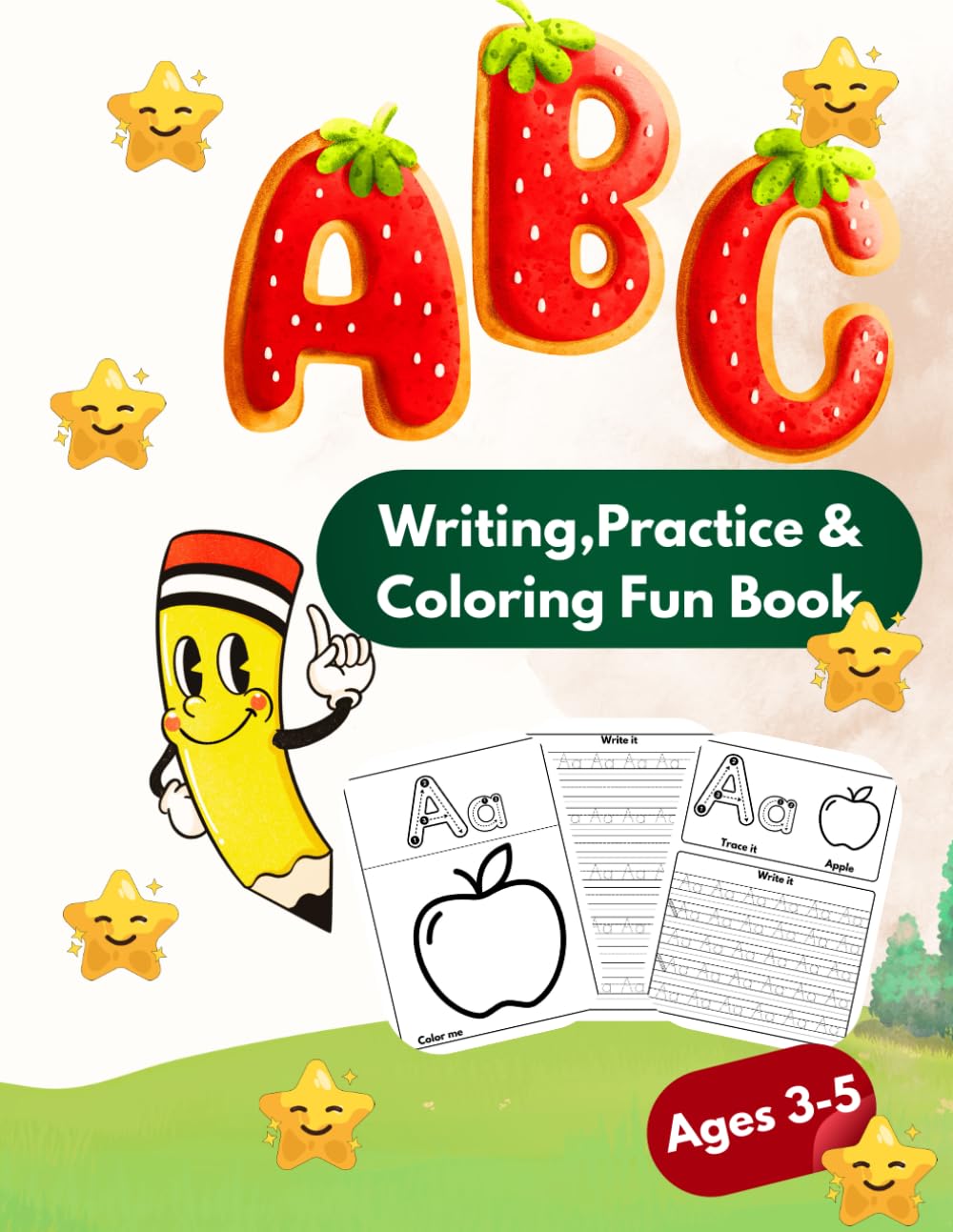 ABC Writing Practice & Coloring Fun Book: Trace, Write & Color — Early Learning Fun for Kindergarten & Preschool Kids