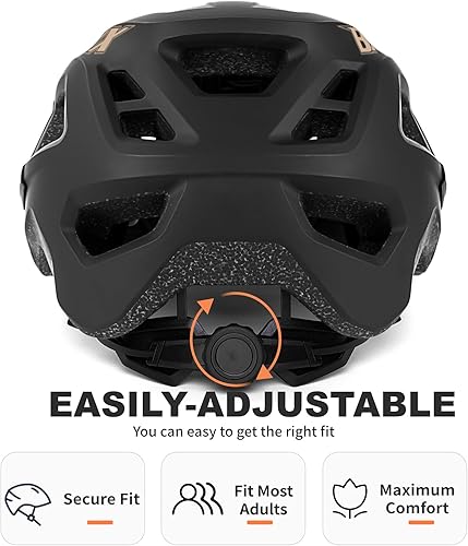 Miniatura 6 de BATFOX Casco de bicicleta de montaña para hombres y mujeres, casco de bicicleta eléctrica para adultos (20.5-23.6 in)