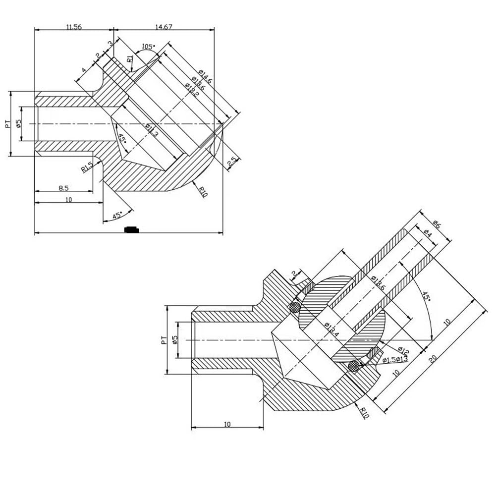 Ugello di raffreddamento ad alta pressione incline * 10pcs. Discussione di installazione 304 Materiale, adatto per macchine utensili a CNC, raffreddamento a getto a spruzzo d'acqua del tornio.