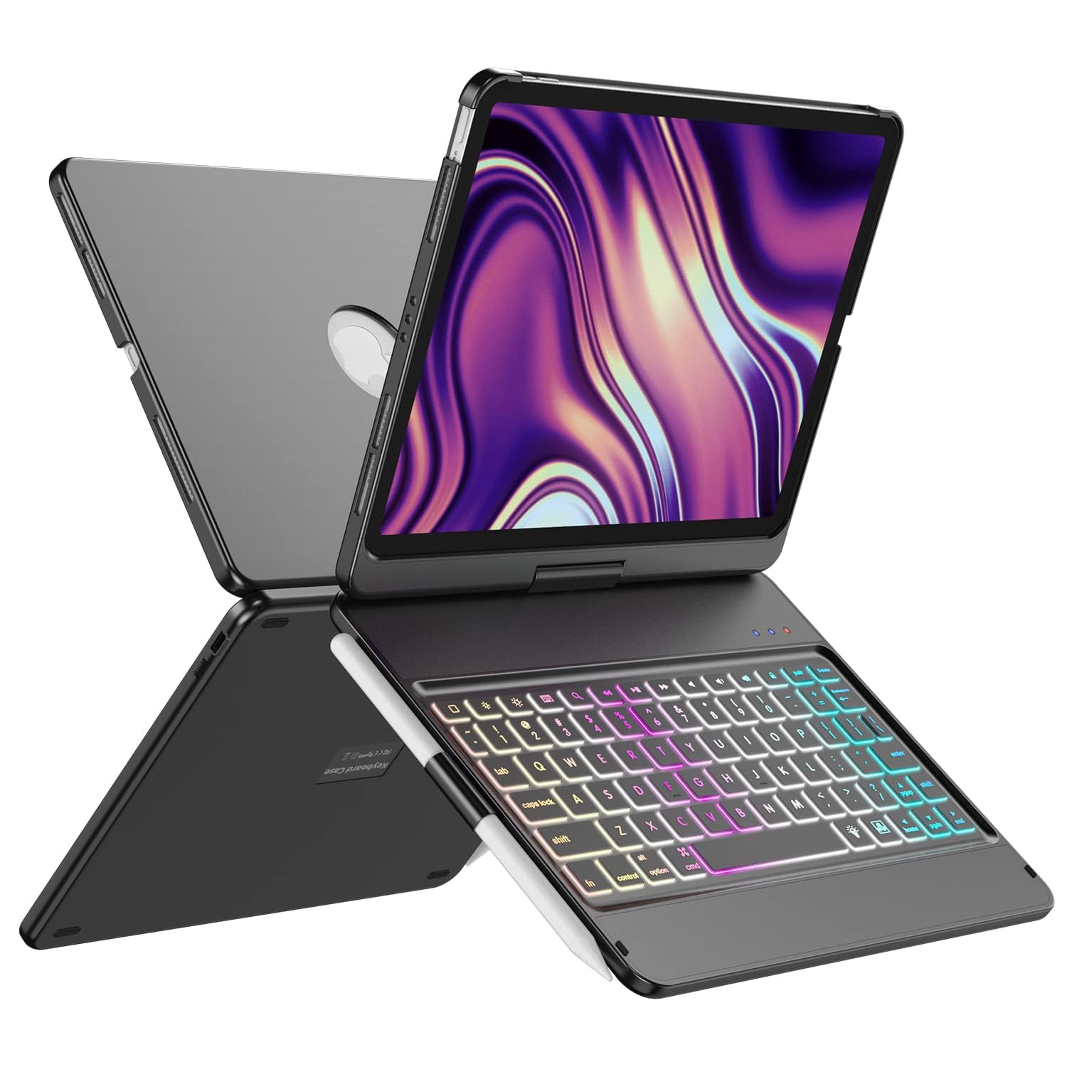 GGH Keyboard Case for iPad Pro 11 Inch &amp; Air 11" M4/M3/M2, Black