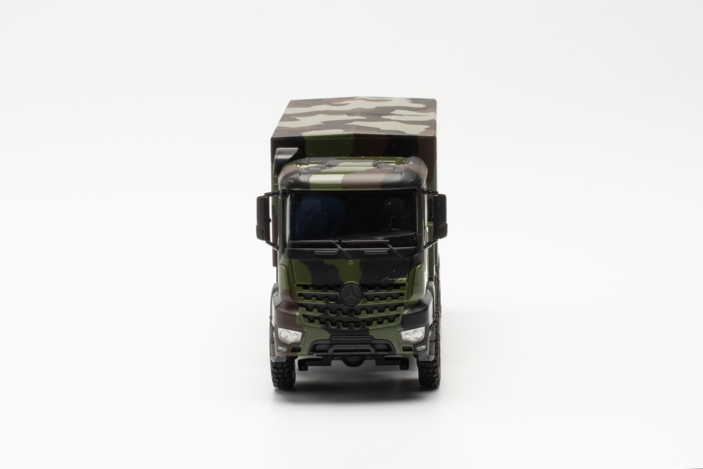 Herpa 747165 1/87 Ölçek, Mercedes-Benz Arocs 6x6, Düz Kasalı ve Brandalı, Sergil
