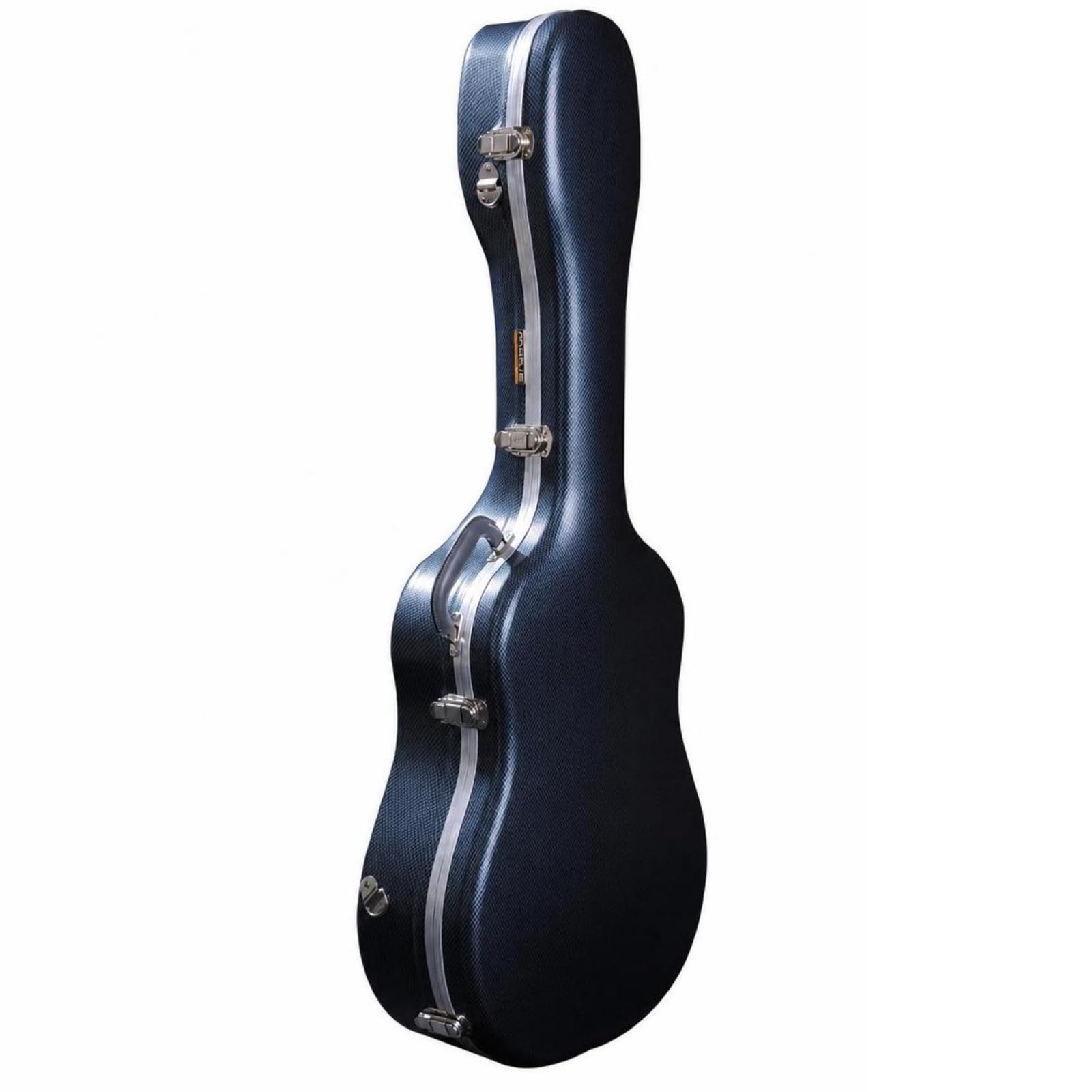 Estuche de Guitarra Clásica Funda Rígida Maletín Caja Cierre Perimetral con Cremallera y Metálicos Interior Acolchado en Terciopelo Carcasa Dura