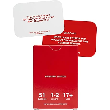 We're Not Really Strangers: The Breakup Edition - Intimate Conversation Cards For Couples,Adults&Teens