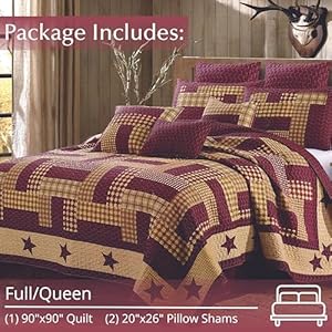 Virahbella2piecefullqueenlodgequiltbeddingsetrusticcountryreversiblecomfortersetwithdecorativepillowshamshomesteadred Urban Country Home Decor Virah bella 2 piece fullqueen lodge quilt bedding set rustic country reversible comforter set with decorative pillow shams homestead red urban country home decor