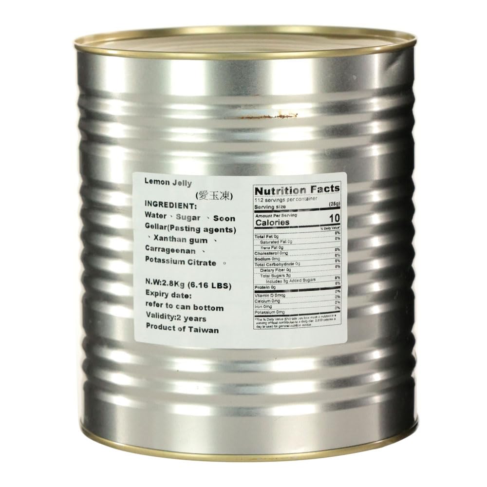 Starry MartLemon Jelly Nata De Coco for Dessert Topping Bubble Tea Cocktail 2.8kg