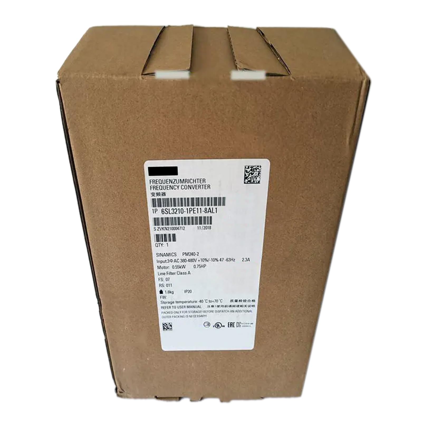 QEFHSVVZE 6SL3210-1PE11-8AL1 New and Sealed in Box 6SL32101PE118AL1 1 Year Warranty